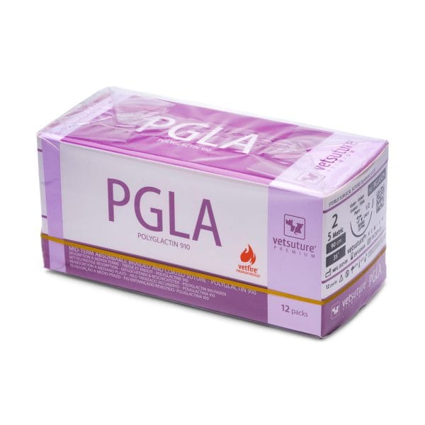 Fir de sutura PGLA5CN USP 2 90CM set 12 buc
