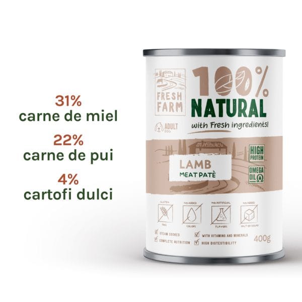 Fresh Farm Smooth pate with lamb 400 gr