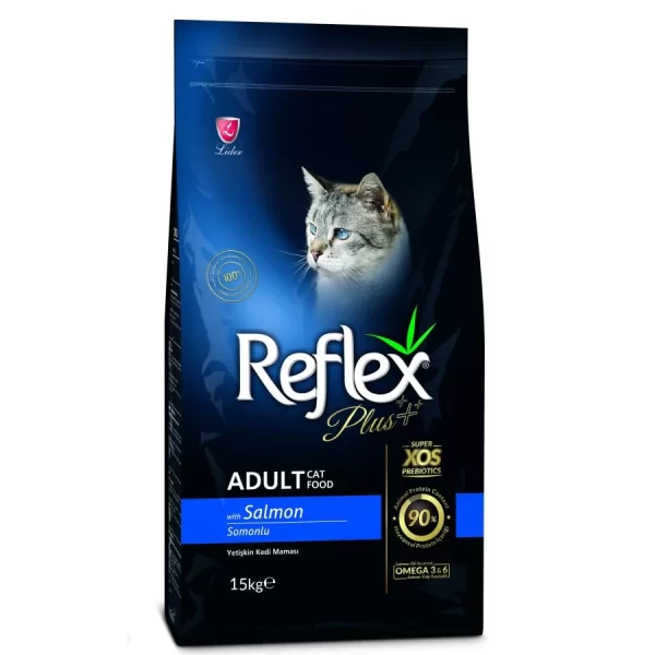 Hrana uscata pentru Pisici, Reflex Plus Adult Cat Somon 15 kg
