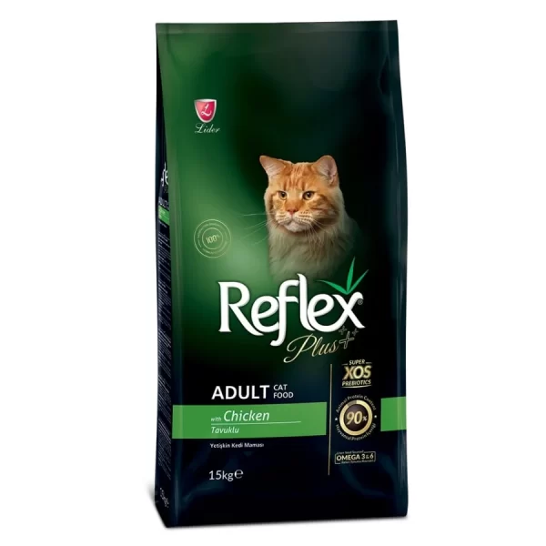 Mancare uscata pentru pisici, Reflex Plus Adult Cat Pui 15 kg