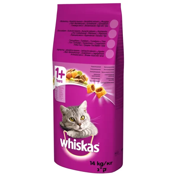 Whiskas Hrana Uscata pentru Pisici cu Vita 14 kg