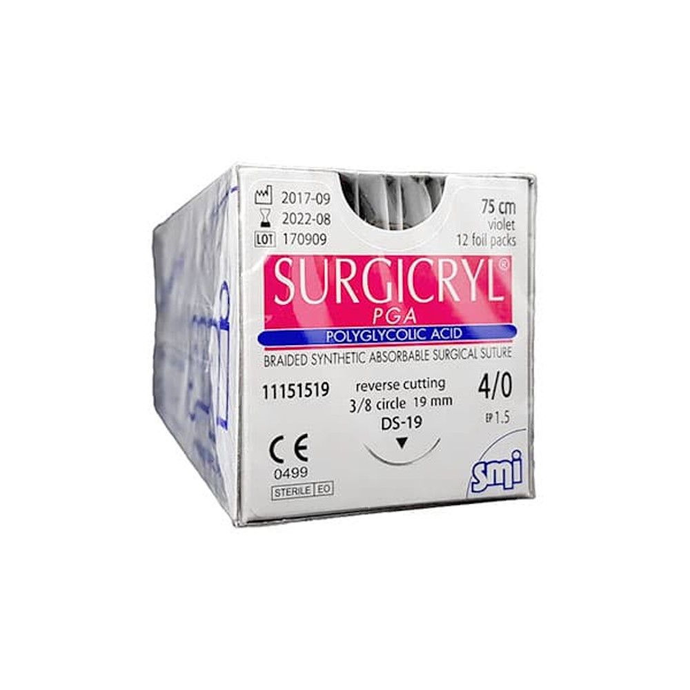 Fir sutura cu ac PGA E2 USP 3/0 75cm