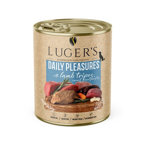 LUGER'S HRANA UMEDA CONSERVA CAINI CU MIEL & MORCOV 800G