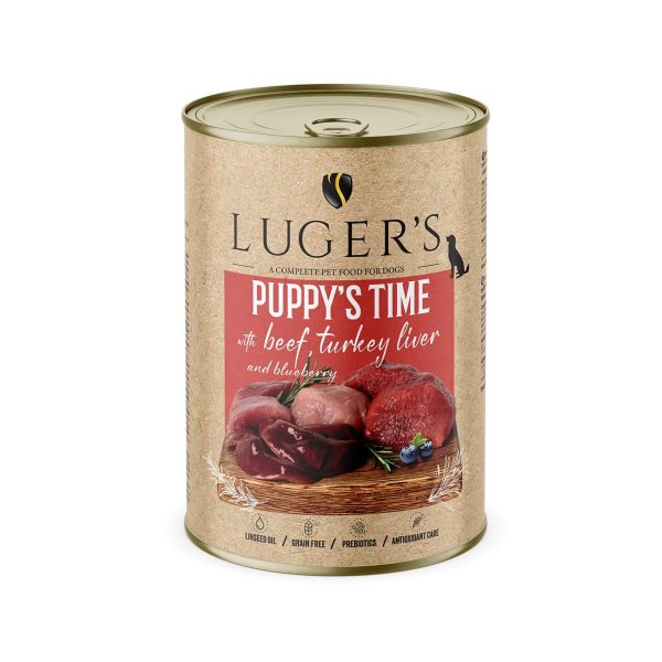 LUGER'S HRANA UMEDA CONSERVA CATELUSI CU VITA & FICAT DE CURCAN 400G
