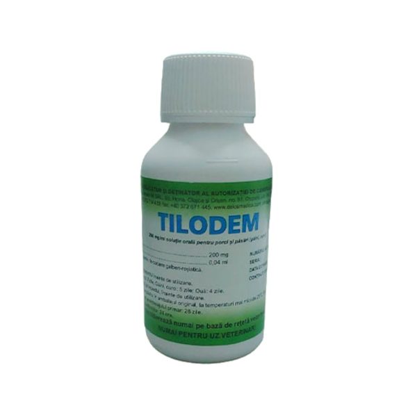 TILODEM ANTIINFECTIOS SOLUTIE ORALA PASARI SI PORCI 100ML