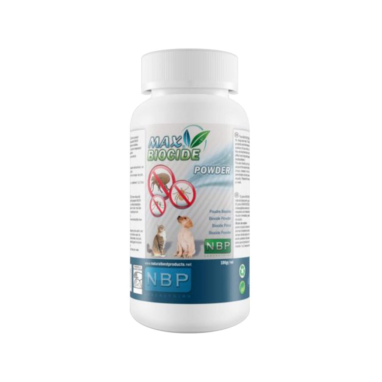 MAX BIOCIDE PULBERE ANTIPARAZITARA PISICA 100G