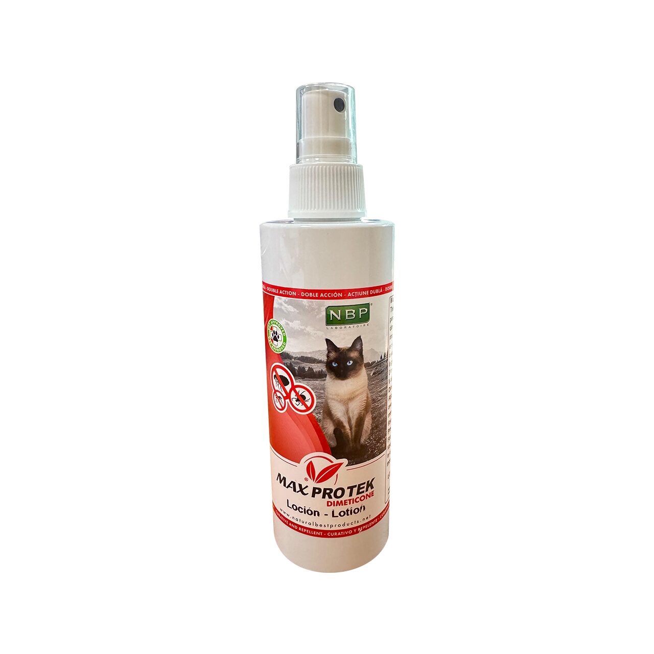 MAX PROTEK LOTIUNE ANTIPARAZITARA PISICA CU DIMETICONA 200ML
