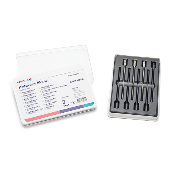 Ace endodontice Hedstrom 60mm (sortiment Nr.45-50-55) 3 buc/set CVET
