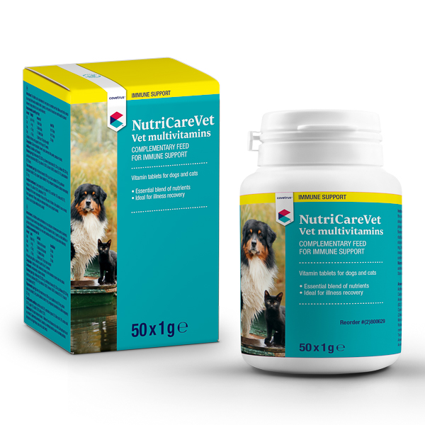 NutriCareVet Multivitamine Comprimate pentru Pisici & Caini 1 g x 50 buc/set  CVET