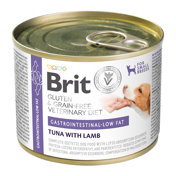 Brit GF Veterinary Diet Dog Can Gastrointestinal Low Fat 200 g