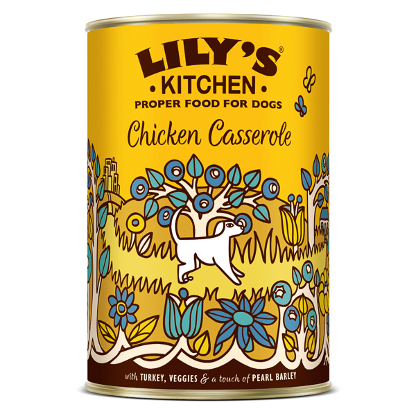 Lily's Kitchen Chicken & Turkey Casserole Tin for Dogs 400 g
