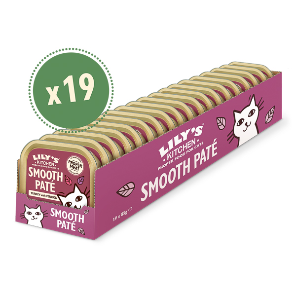 Lily's Kitchen Cat Adult Smooth Turkey Pate with Venison 19x85 g