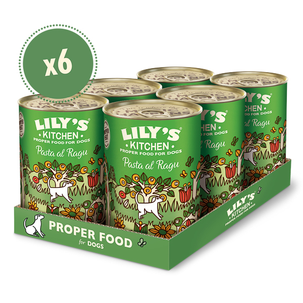 Lily's Kitchen Dog Pasta Al Ragu Tin 6 x 400 g