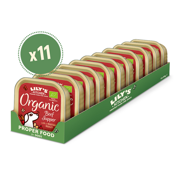 Lily's Kitchen Dog Organic Beef Supper 11 x 150 g