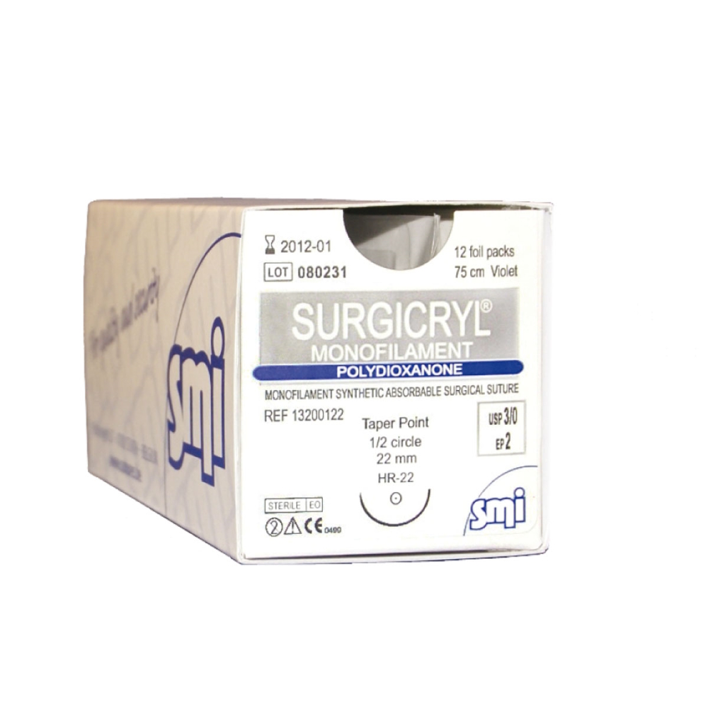Fir sutura cu ac PDO EP4 USP 1 75cm