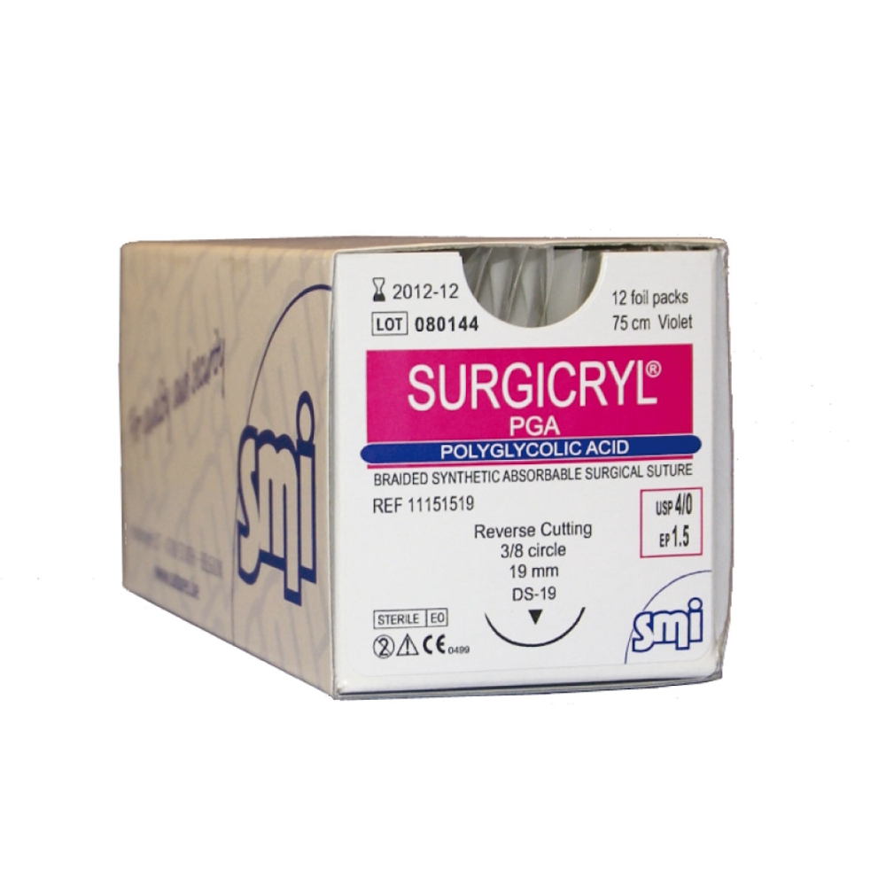 Fir sutura cu ac PGA EP4 USP 1 75cm