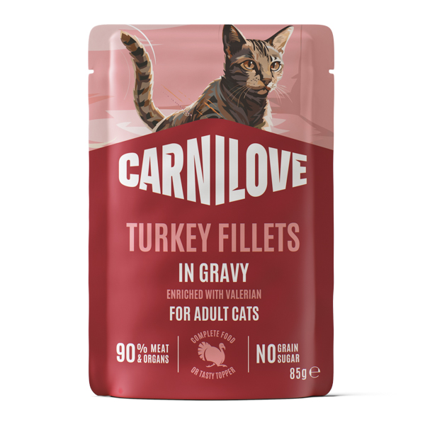 Carnilove Cat Pouch Gravy Turkey & Valerian 85 g