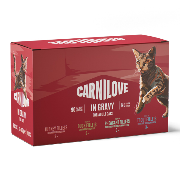 Carnilove Cat Pouch Gravy Multipack 12 x 85 g