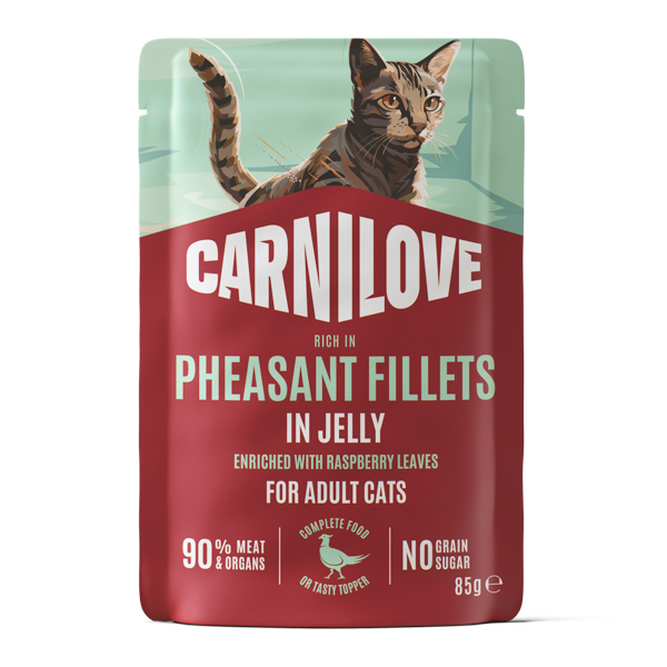 Carnilove Cat Pouch Jelly Pheasant & Rasperry Leaves 85 g