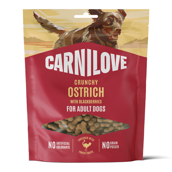 Carnilove Dog Crunchy Snack Ostrich & Blackberries 200 g