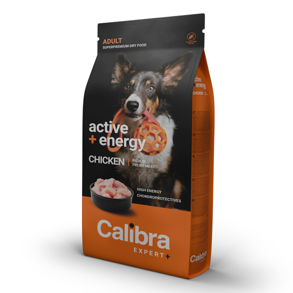 Calibra Dog Expert+ Adult Active & Energy Chicken 12 kg