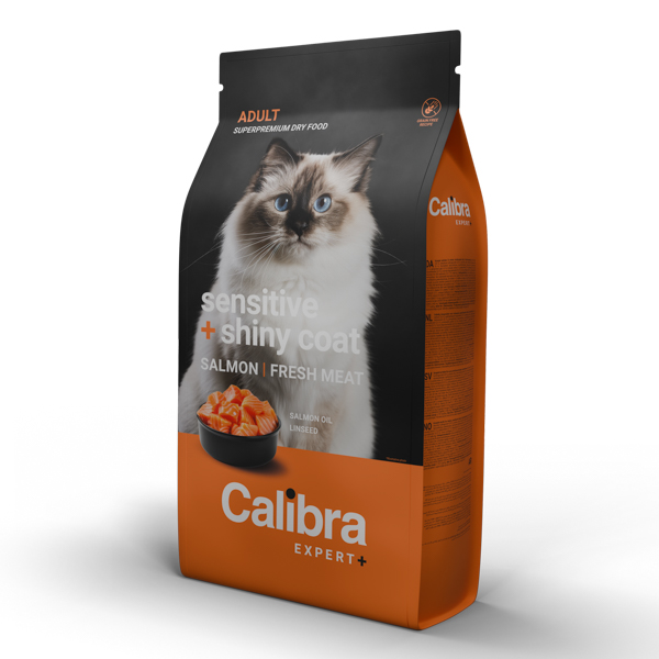 Calibra Cat Expert+ Adult Sensitive & Shiny Coat 6 kg
