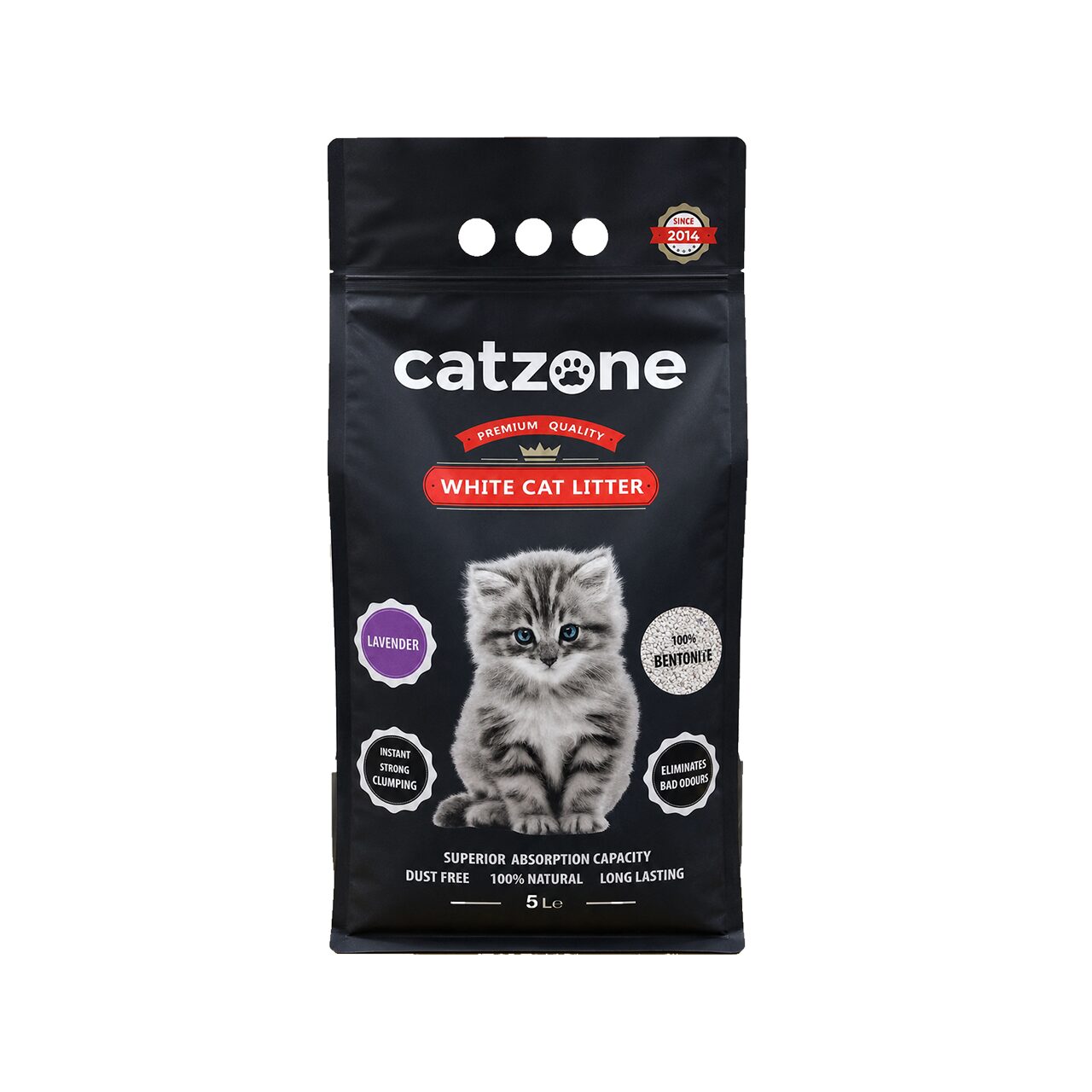 CATZONE CLUMPING NISIP SUPER PREMIUM LAVANDA 5L/4.2KG