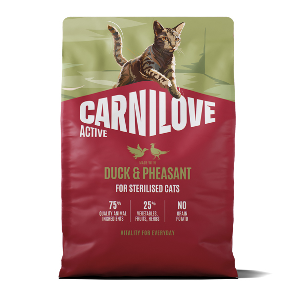 Carnilove Active Cat Dry Duck & Pheasat Sterilised Adult All Breeds 2 kg