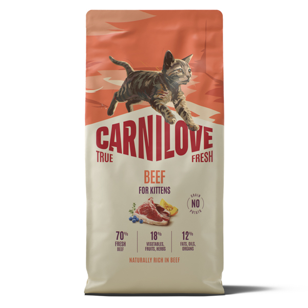 Carnilove True Fresh Cat Dry Beef Kittens 6 kg