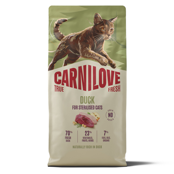 Carnilove True Fresh Cat Dry Duck Sterilised Adult All Breeds 6 kg